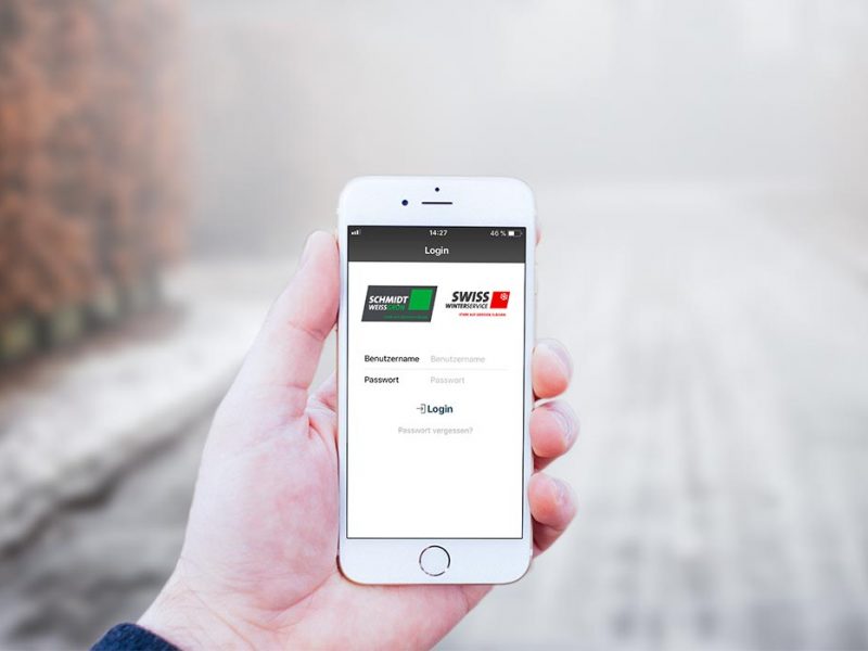 Die Winterdienst-App von SchmidtWeissGrün'